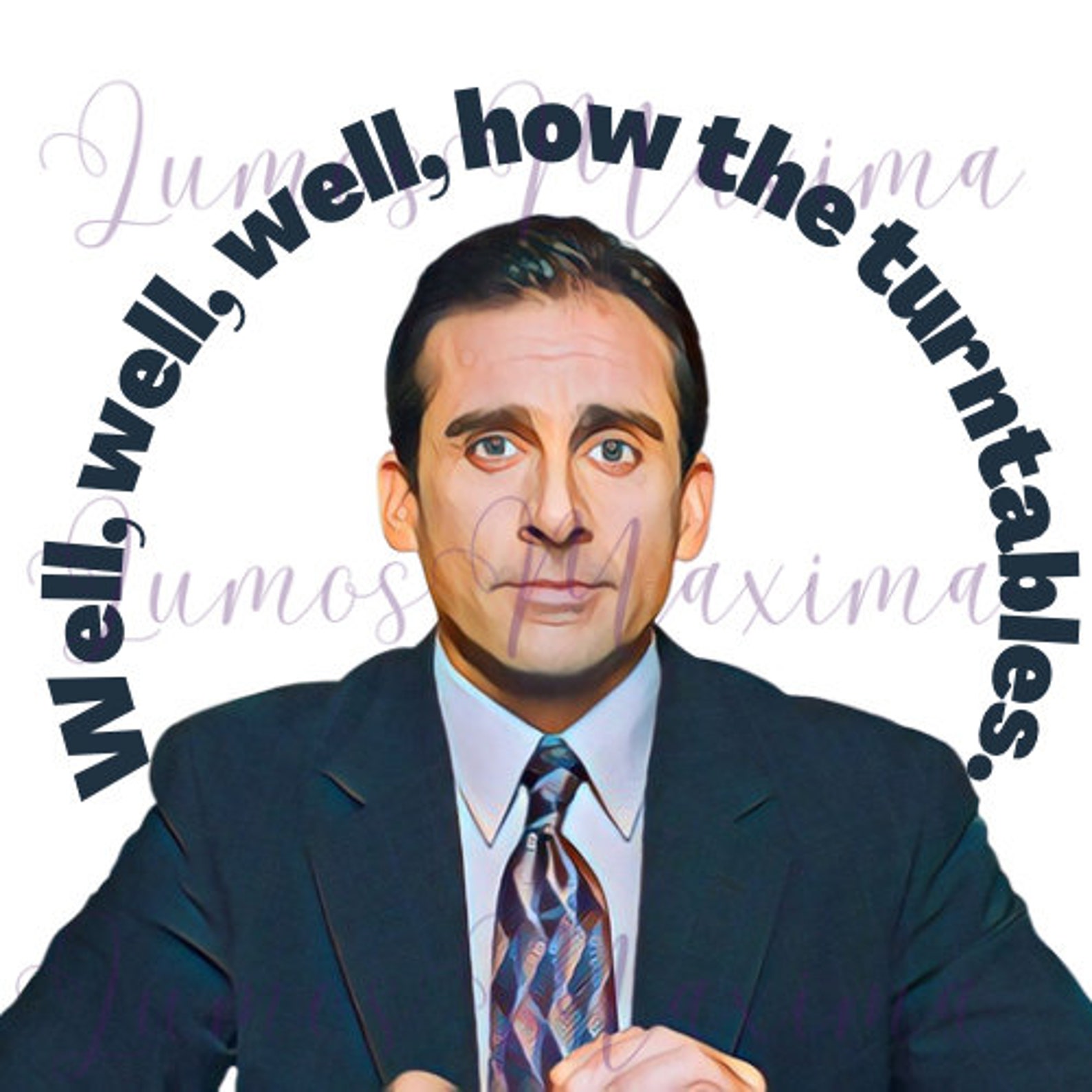 How the Turntables PNG Michael Scott Design Digital Download Design for