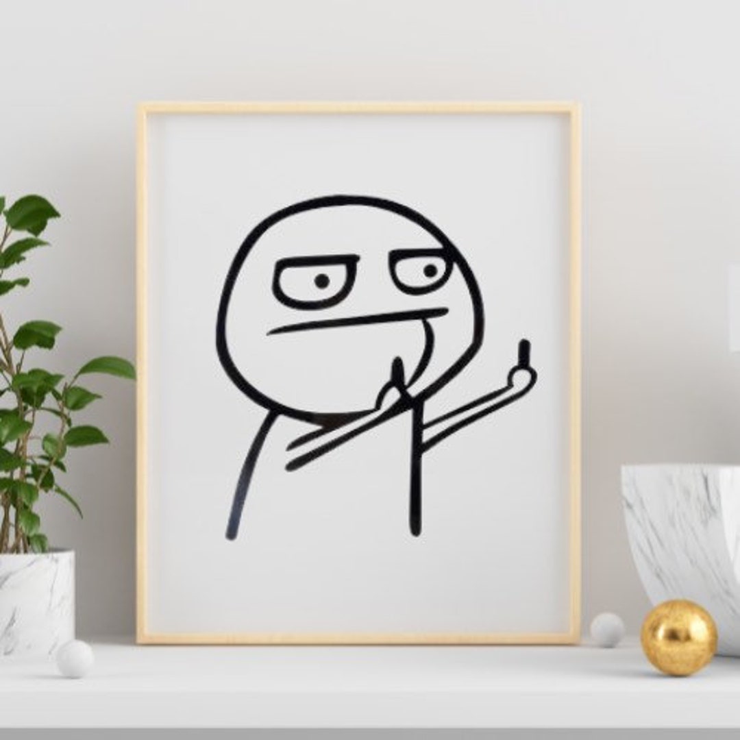 stick figure middle finger Sticker for Sale by nataliebrownnn