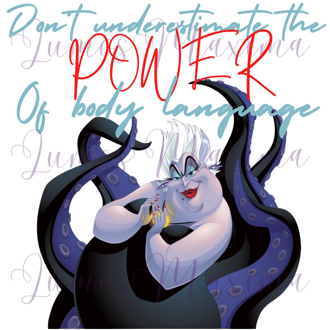 Ursula PNG, the Power of Body Language PNG, Digital Download, Digital