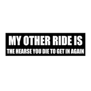 MY OTHER RIDE Mcr Sticker