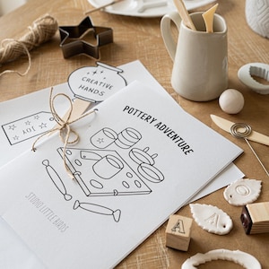 Weekly Reading Routine for Kids | Printable Mini Book with Stories & Creative Activities | Pottery Adventure | Screen-Free Literacy Routine