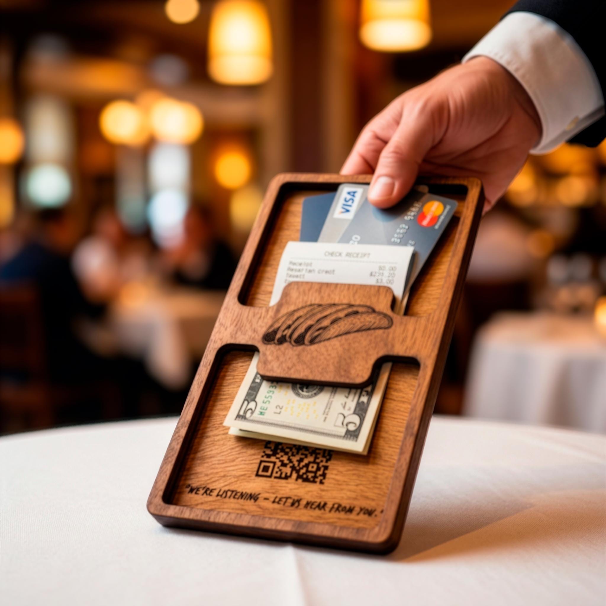 Laser Cut Check Holder SVG Bundle | Restaurant Bill Presenter Templates ...