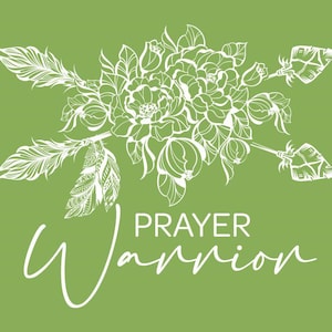 Magnolia Design Co. Prayer Warrior Reusable 8.5 x 11 Silk Screen Stencil