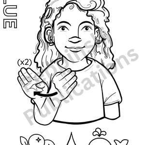 ASL Coloring Pages - Learn Your Colors! | Educational Resource ...