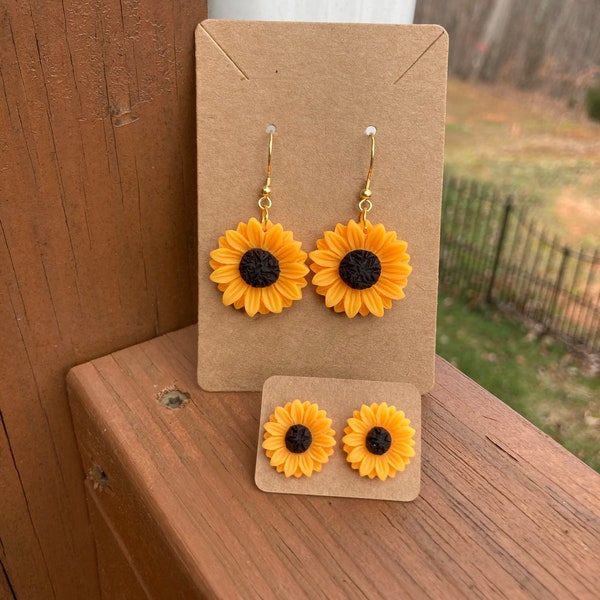 Hypoallergenic Sunflower Dangle Earrings - Gifts for Women - Gifts for Girls - Mother’s Day Gifts for Women