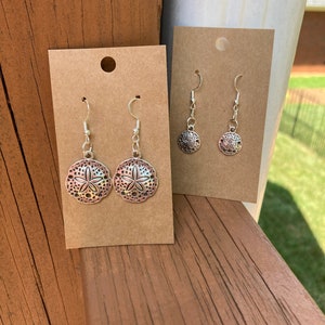 Hypoallergenic Drops of Sand Dollar Earrings