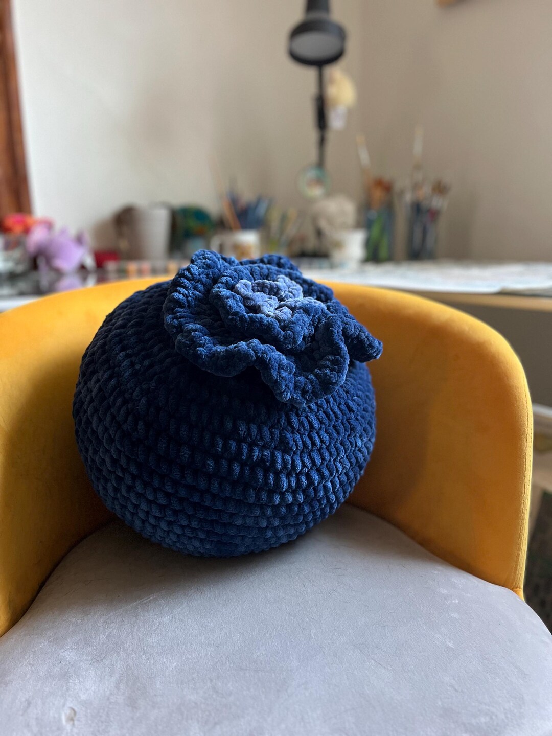 Plush Blueberry Pillow - Etsy