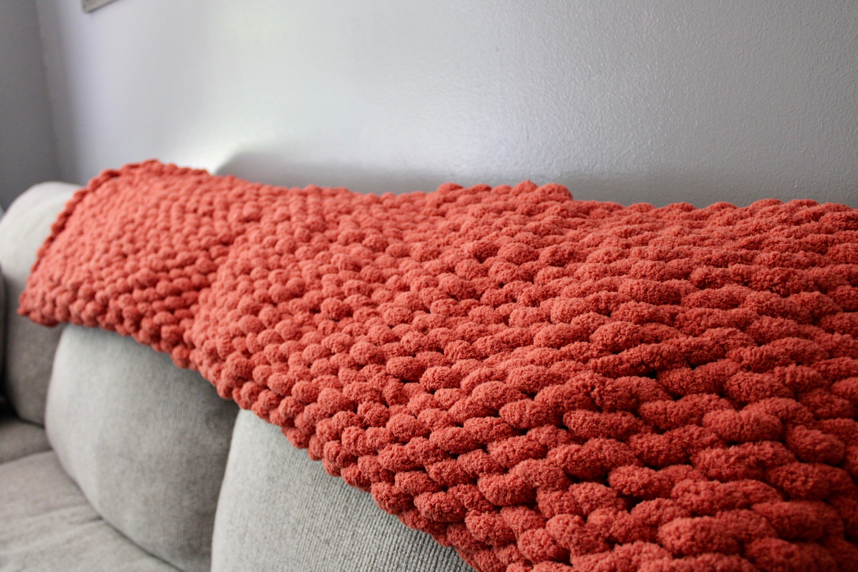 Chunky Knit Blanketknit blanket Knotted blanket cozy throw Etsy