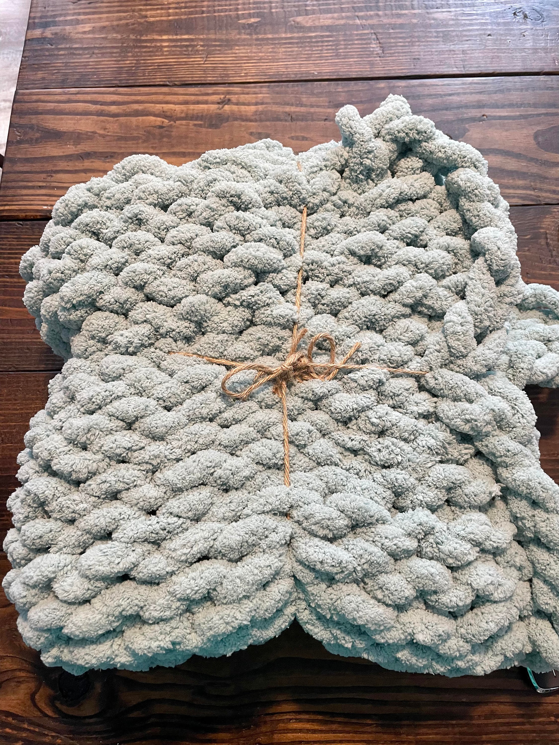 Chunky Knit Blanketknit blanket Knotted blanket cozy throw Etsy