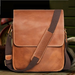 Men's Genuine Leather Shoulder Bag