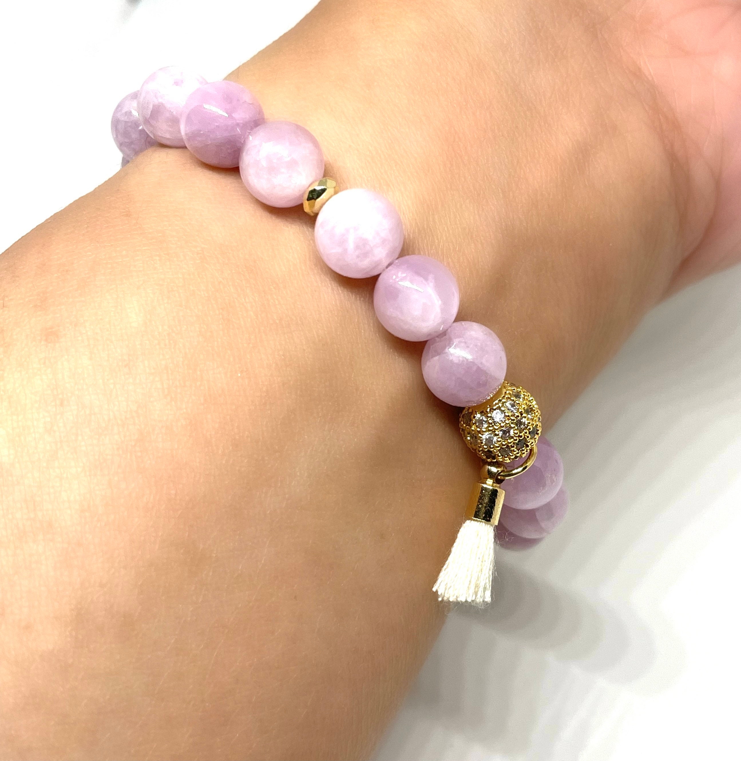 Kunzite Bracelet Peace Bracelet Love Bracelet Etsy UK
