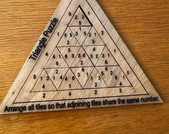 Triangle number puzzle brain challenge