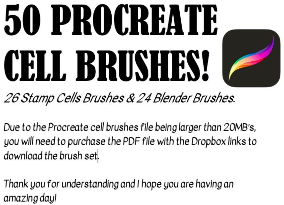 Dynamic Cell Brushes 50 Procreate Cell Brushes, Stamp Cell Brushes, Blender Cell Brushes ...