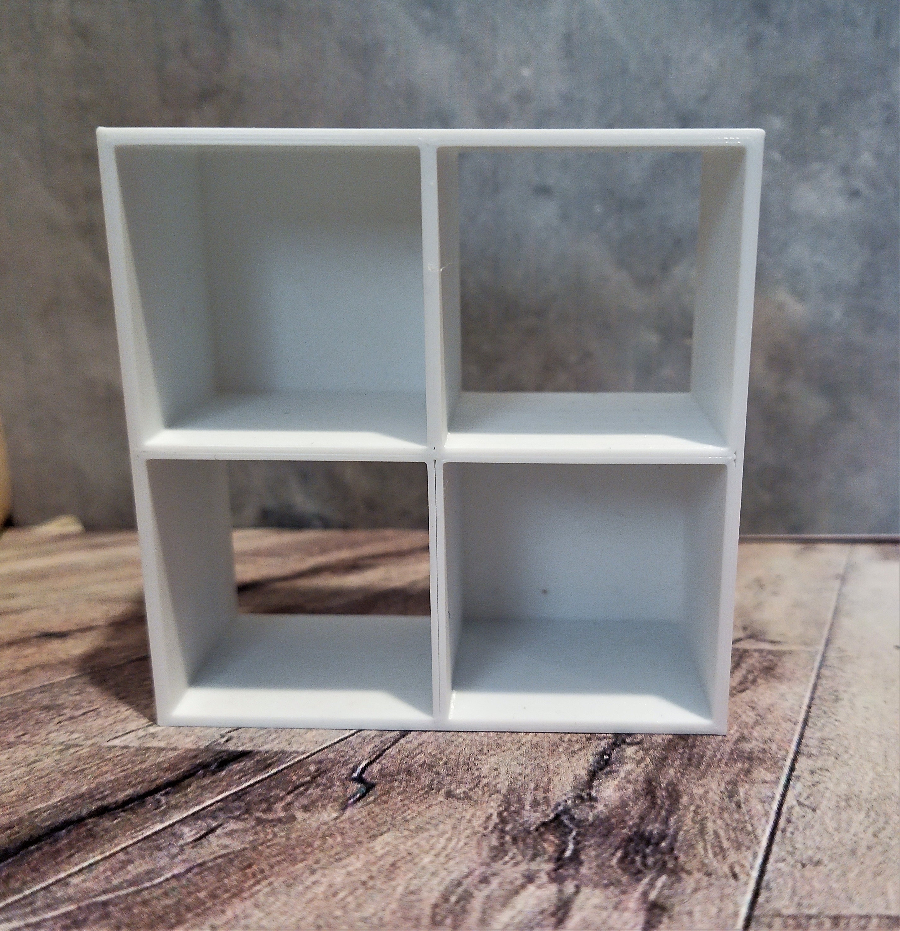 Shelving for Dolls 4 Cube Shelving Unit Miniatures Shelving Etsy