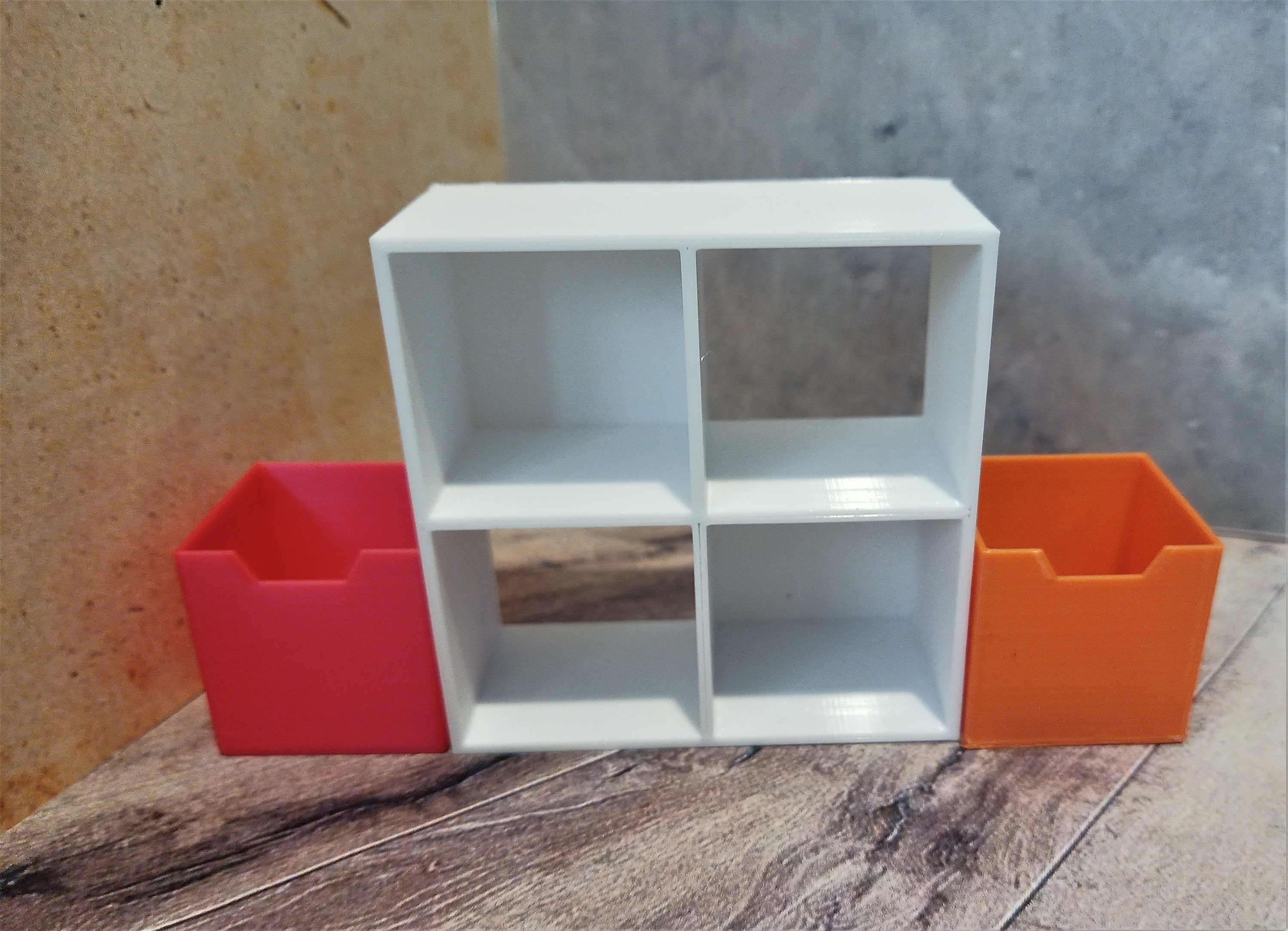 Shelving for Dolls 4 Cube Shelving Unit Miniatures Shelving Etsy