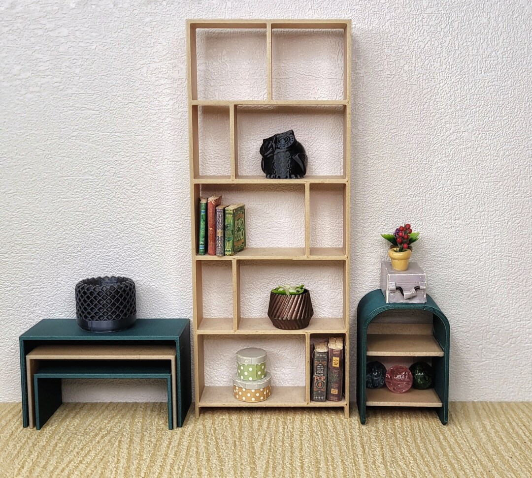 Open Bookshelf for Doll Miniature Bookcase for Dollhouses Etsy