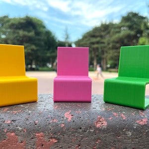 Chair of dolls, Chair for Dollhouse, Miniatures Chair, Modern Miniature Chair, Modern Chair for Doll