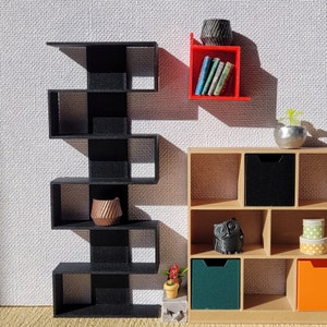 1:12 scale Miniature Bookshelf, Miniatures Shelf Unit, Library For Dollhouse, Bookshelf for Doll, Dollhouse Furniture, Shelving for dolls