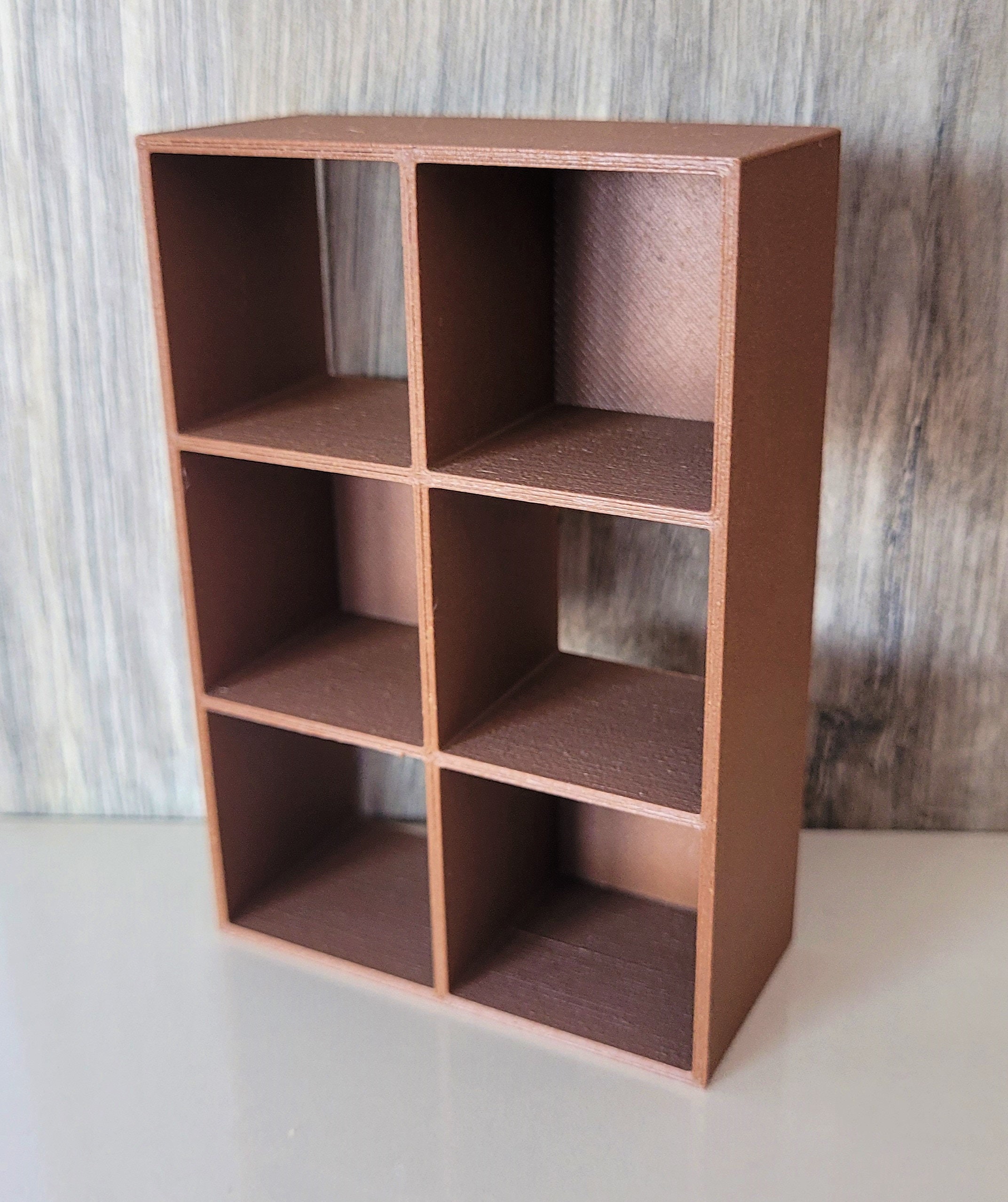 Bookcase for Dolls 6 Cube Shelving Unit Miniatures Shelving Etsy