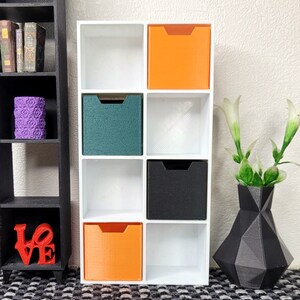 8 Cube Shelving Unit, Miniatures Shelving Unit, Storage Shelving for Dolls, Bookcase for dolls, Shelving for dollhouse, Dollhouse Furniture