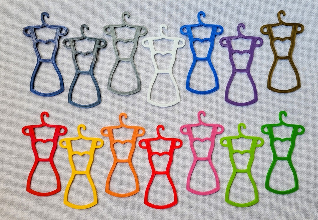 Hangers Set for Doll, Miniature Hanger Set, Dress Maxi Hanger, Doll
