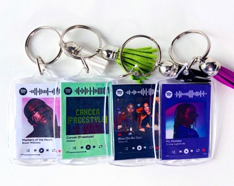 Porte-clés Spotify personnalisé | Porte-clés musical à scanner