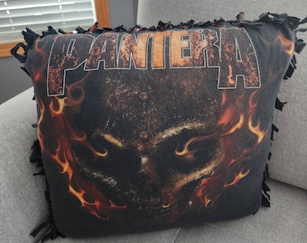 Pantera t-shirt throw pillow (double sided)