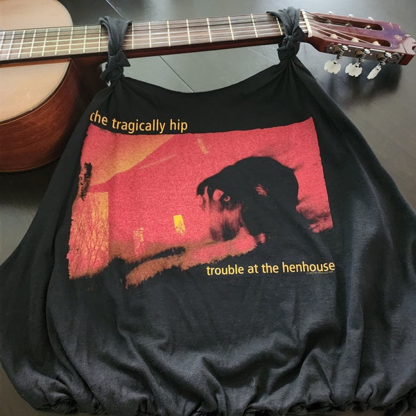 The Tragically Hip t-shirt tote bag (double sided)