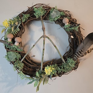 Peace Sign Wreath