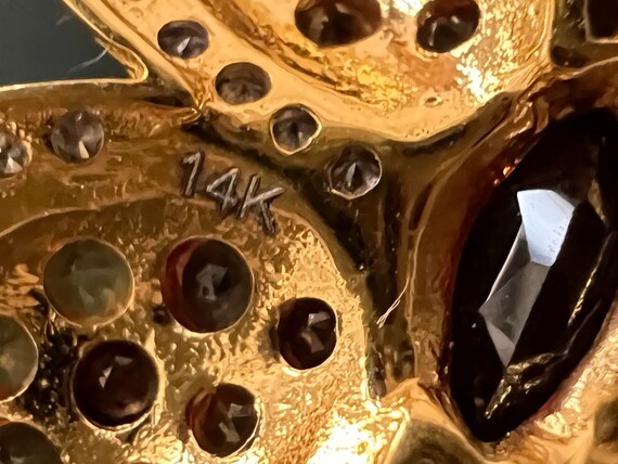 Perlenkette 750 mit Anhänger aus 14 Karat Gold mi… - image 8