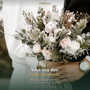 Wedding Budget Planner Excel Spreadsheet Guest List RSVP Vendor Tracker 5 Languages