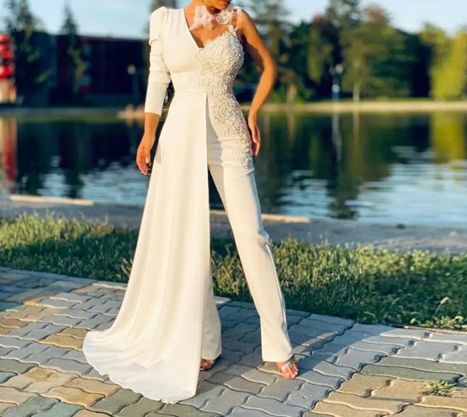 Braut Jumpsuit BrautHochzeit Jumpsuit Braut Jumpsuit Etsy