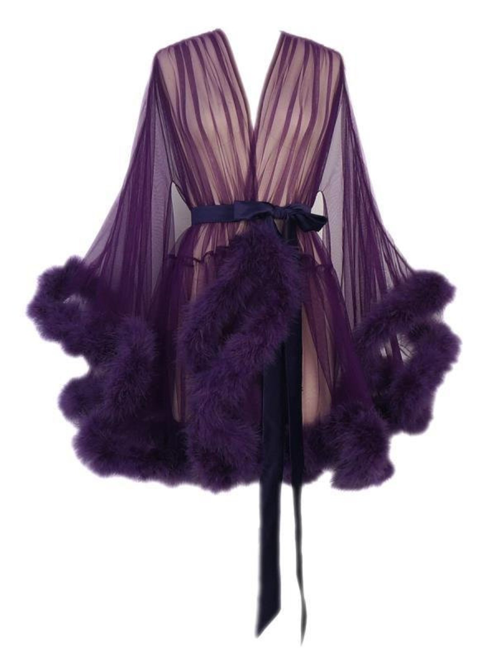 marabou gown