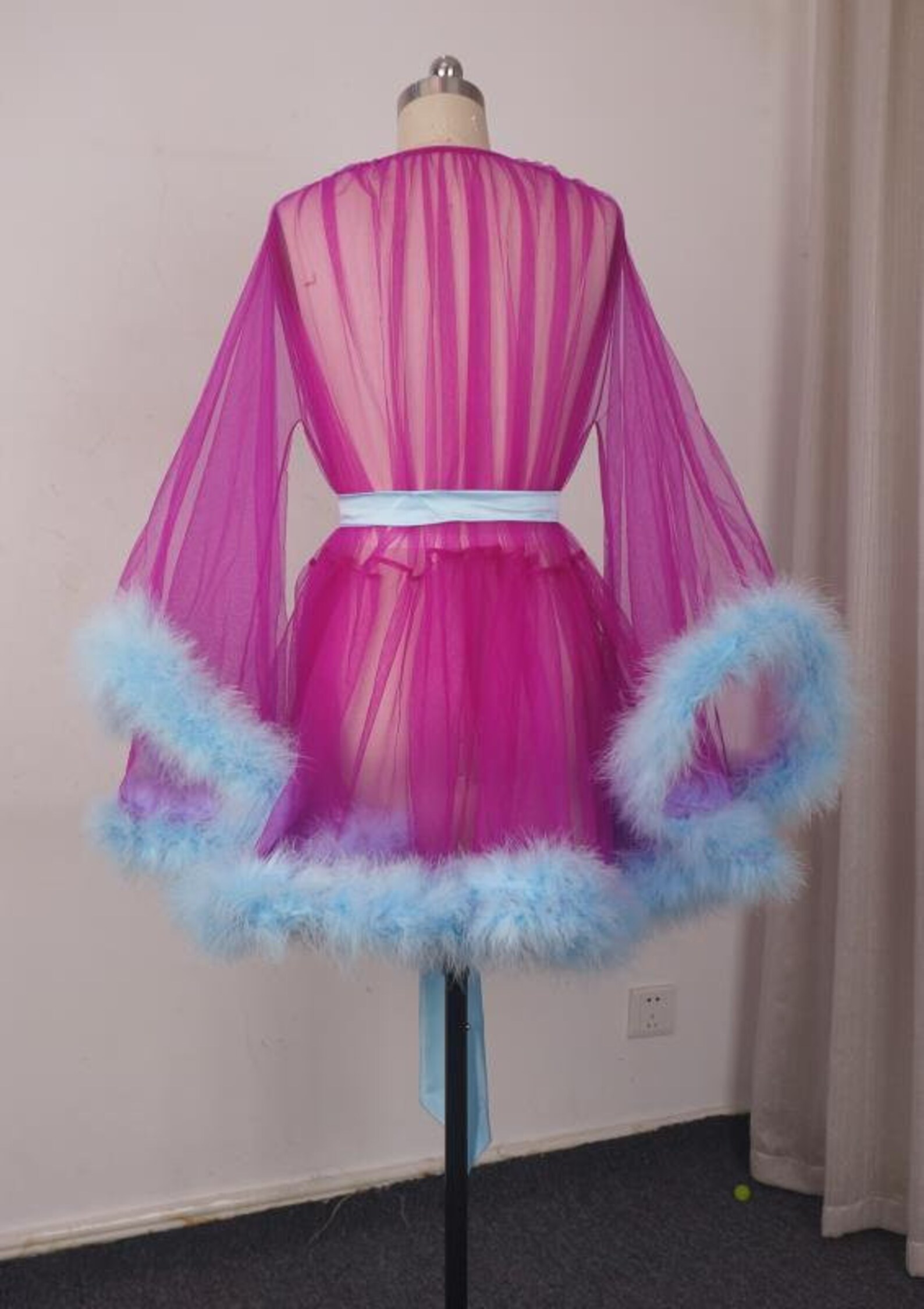 vintage feather robe