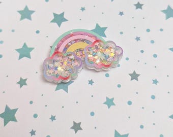 Sparkly Rainbow Needle Minder