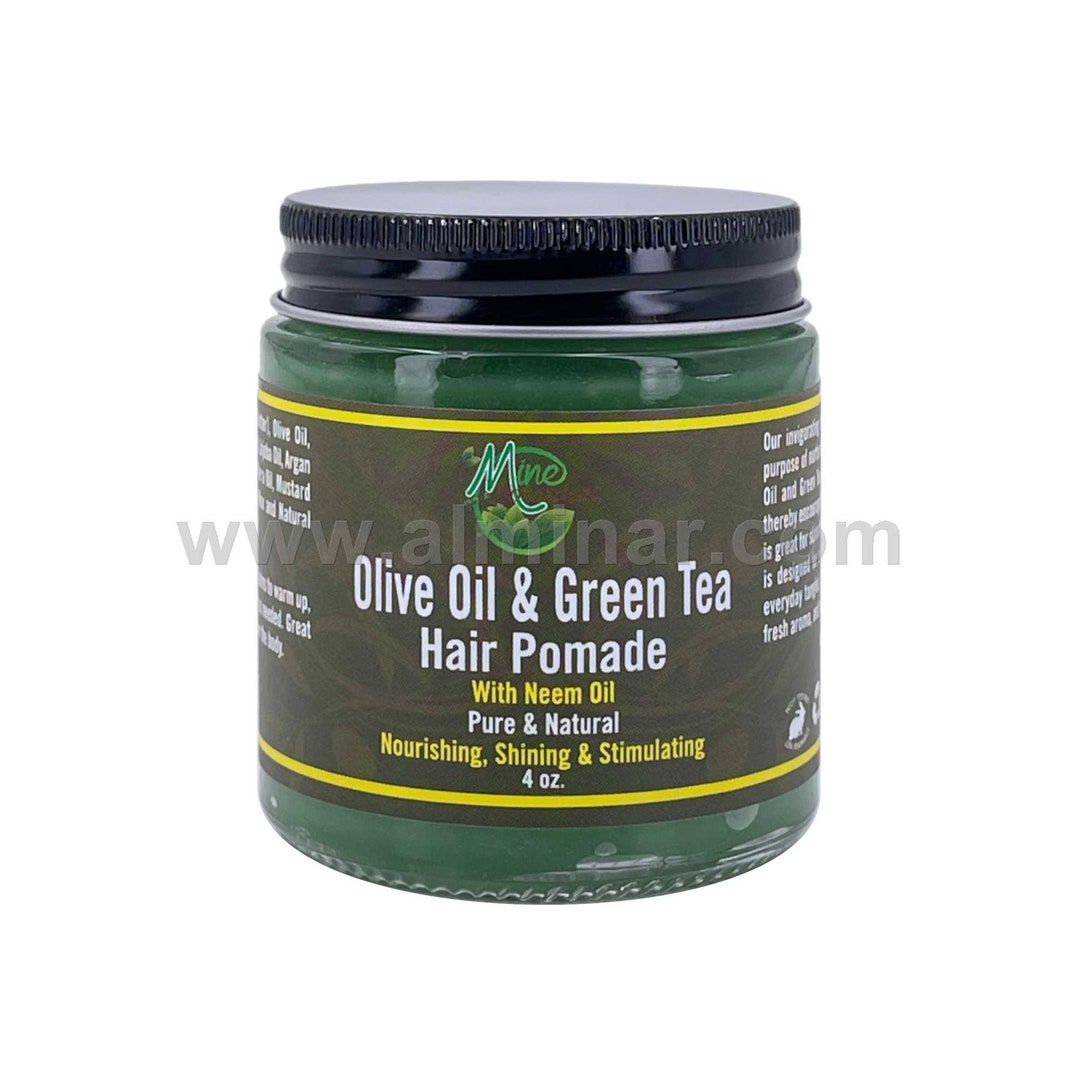 Olive Oil & Green Tea Hair Pomade 4oz by Mine Botanicals Etsy
