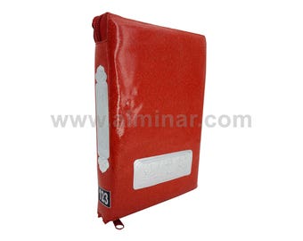 Corán (solo en árabe) - Escritura pakistaní - 15 líneas [18,8 x 12,7 x 3,8 cm] - Cubierta con cremallera