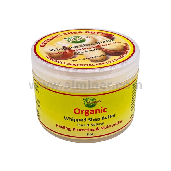 Organic Whipped Shea Butter 8oz by Mine Botanicals