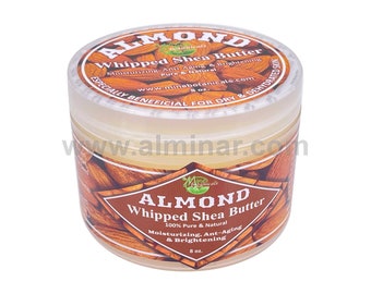 Almond Whipped Shea Butter 8oz by Mine Botanicals