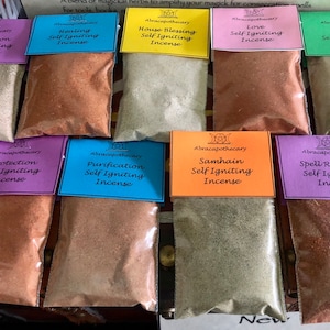 Self-Igniting Incense Powders