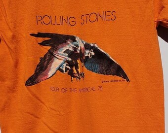 Rare Vintage 1975 Rolling Stones tour 