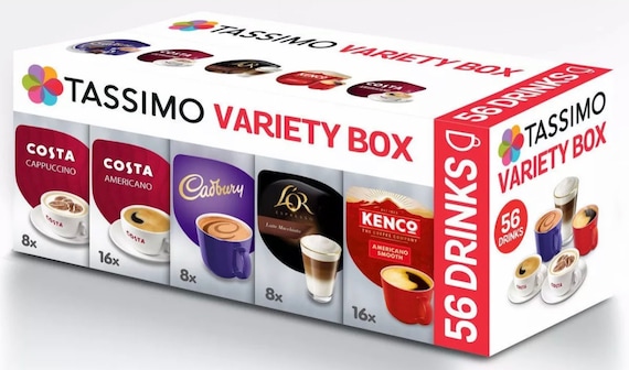 TASSIMO Variety Box Pack T Discs Pods 