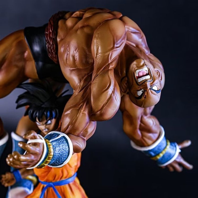 Dragon Ball Z DBZ Figures Son Goku VS Nappa 42cm Japanese Etsy
