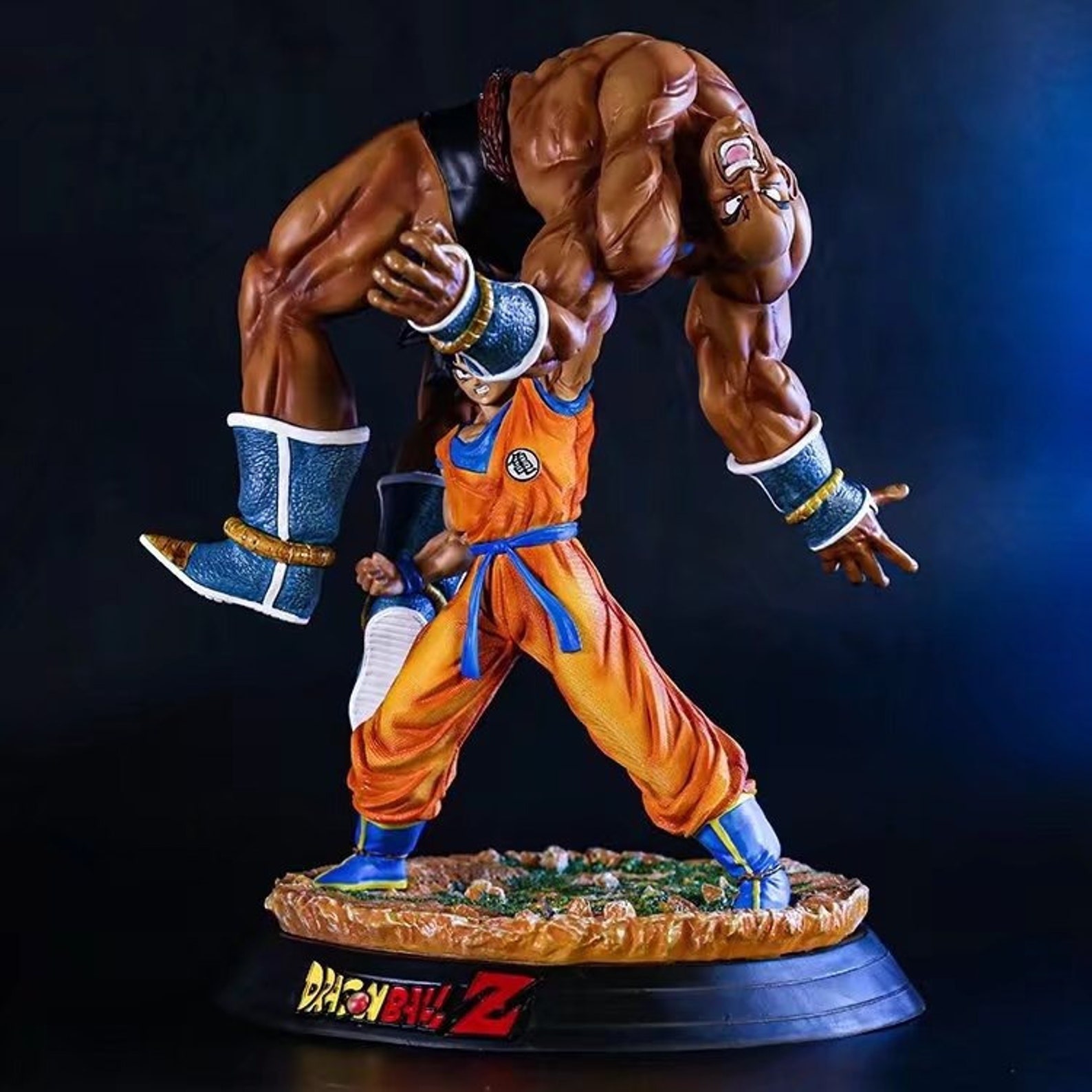 Dragon Ball Z DBZ Figures Son Goku VS Nappa 42cm Japanese Etsy