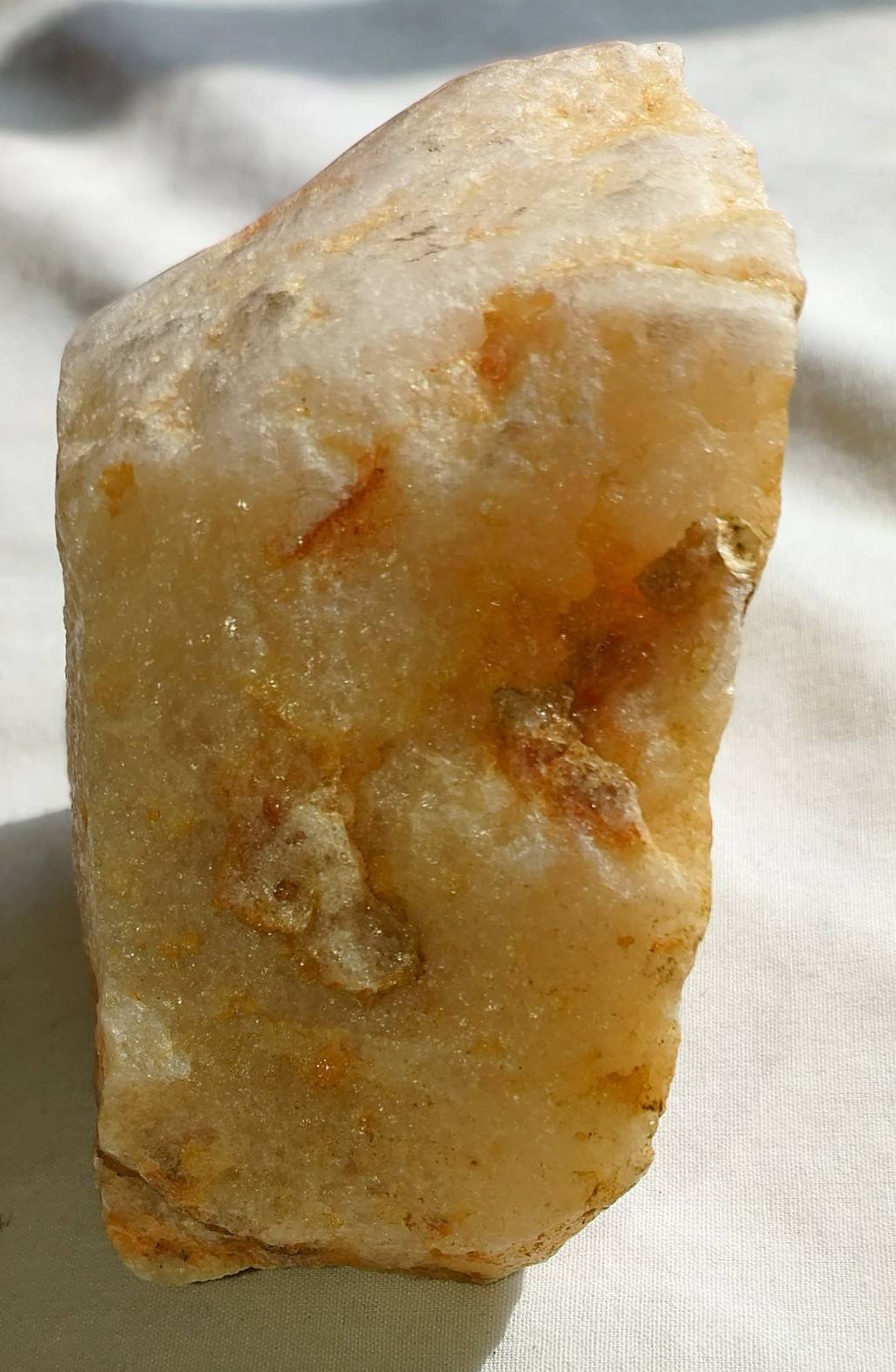 1 lb 0.8oz/ 2390cts Rough Rose Orange Quartz Mineral Specimen Etsy