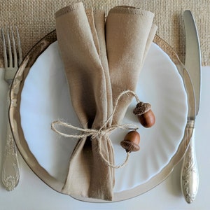 Farmhouse Table Napkin Ring, Rustic Napkin Ring Set, Napkin Ties, Napkin Holder Decoration, Winter Table Decoration, Christmas Table Setting