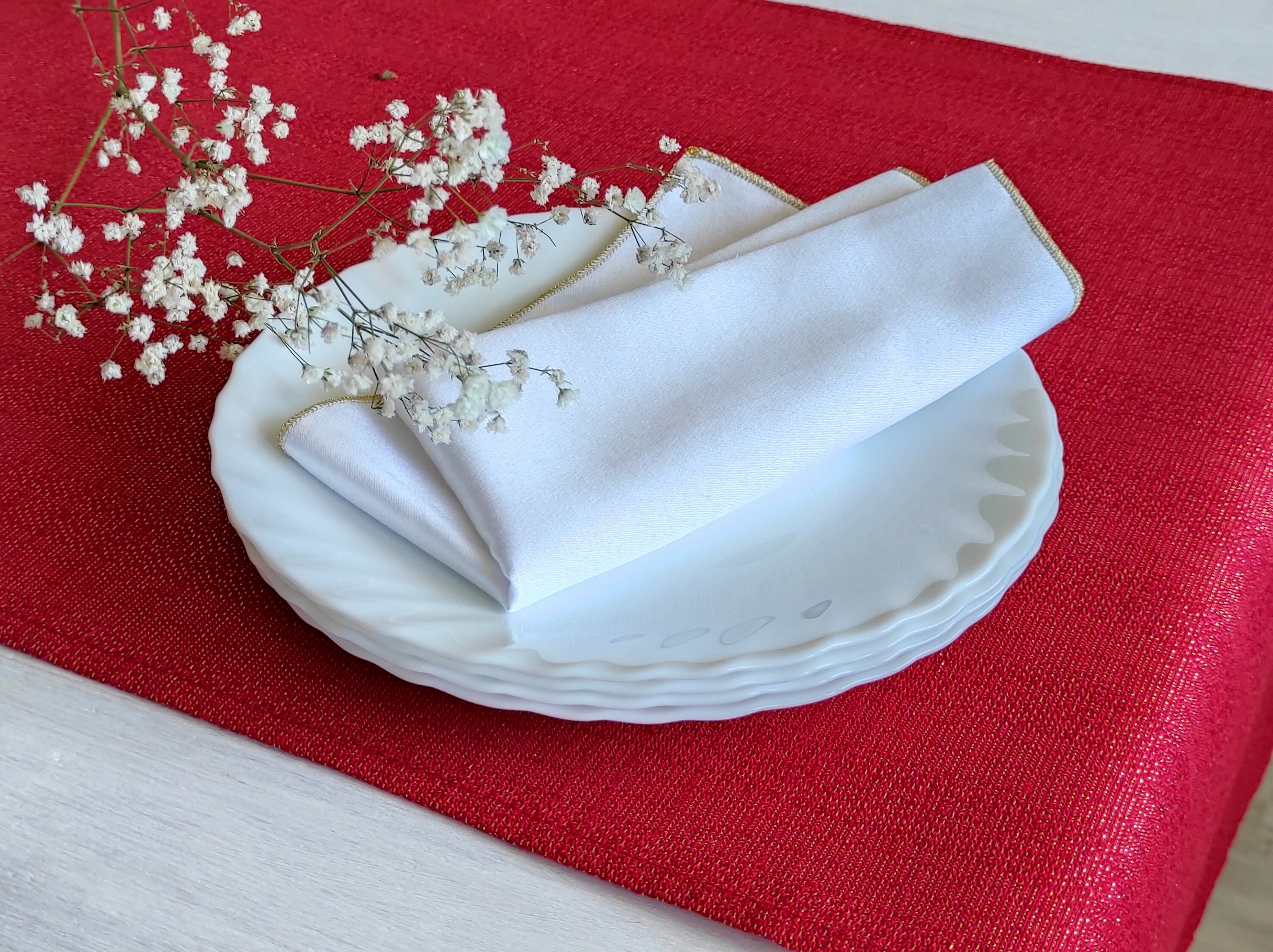 Long Table Runner for Dinner Table, Table Setting Cloth Decor