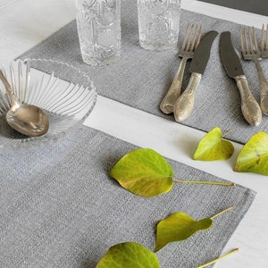 Silver Placemats, Coffee Placemats, Table Setting Placemat, Fabric Placemats Sets, Dining Table Decor Setting, Christmas Table Arrangement
