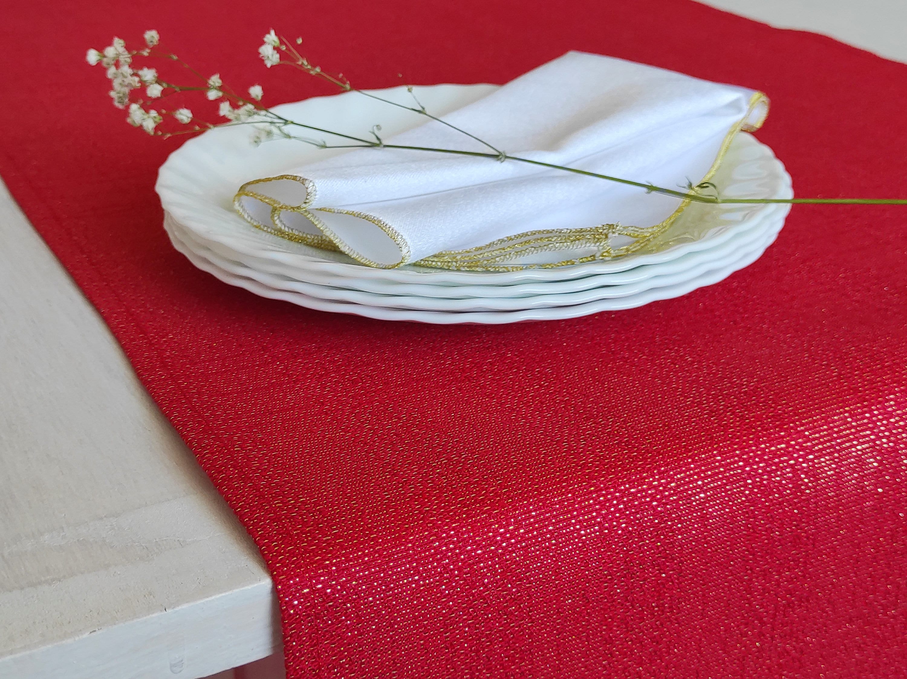 Long Table Runner for Dinner Table, Table Setting Cloth Decor