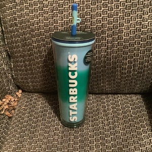 Starbucks UW Lightweight Clear Purple Plastic Water Bottle, Nwt 
